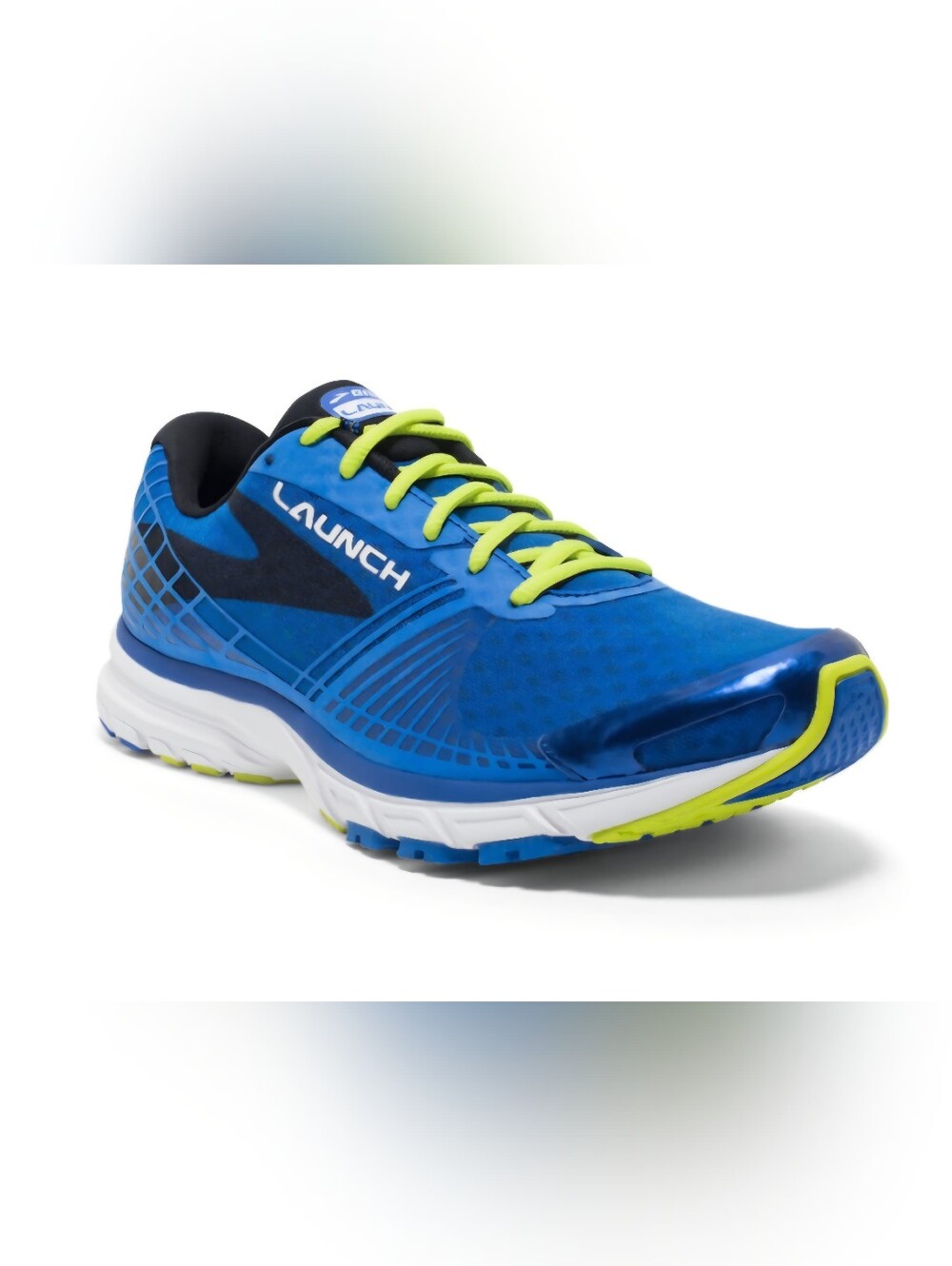 Brooks Launch 3 Running Shoe Electric Blue/Lime Punch/Black Sz 10.5